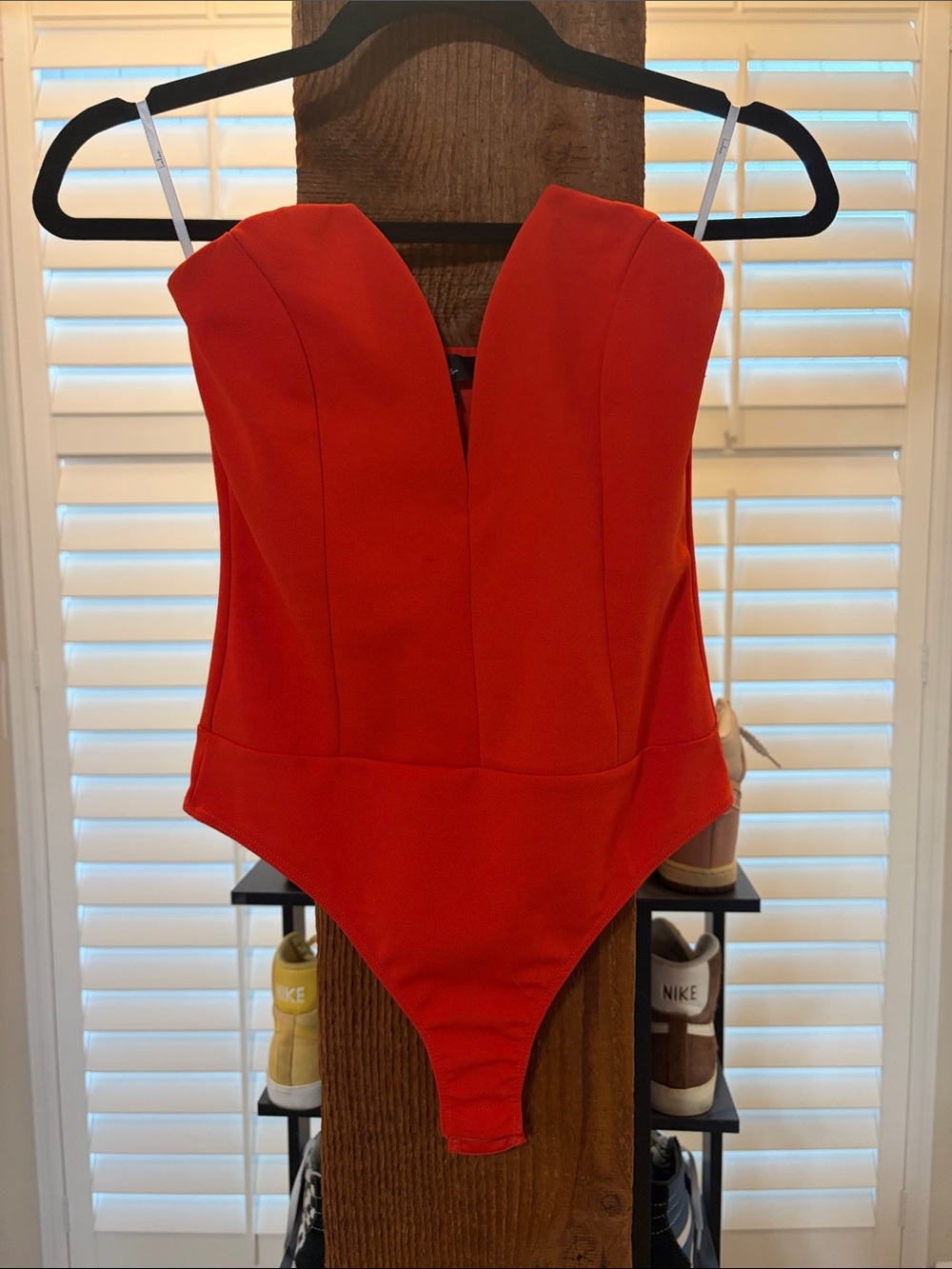 Lulus Red Strapless Bodysuit
